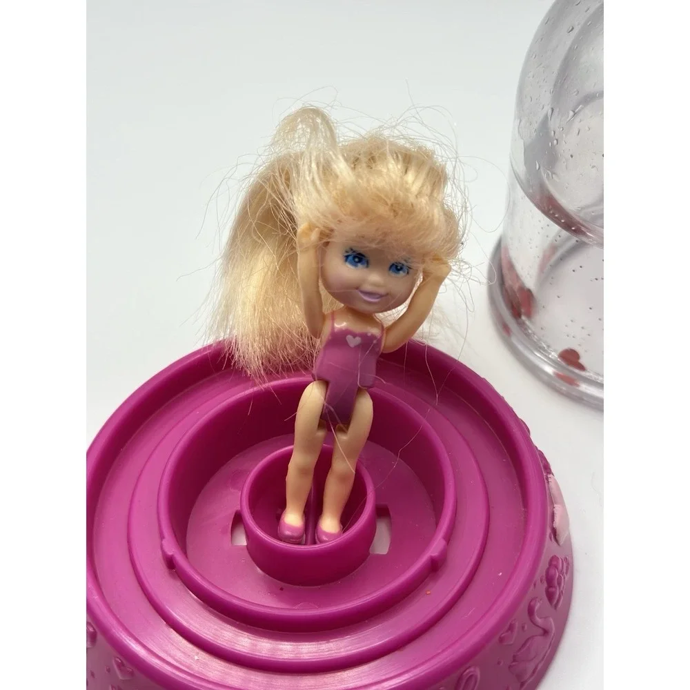 Hearts Krystal Princess Pink Snow-Globe‎ Doll Vintage 90's Playskool Toy